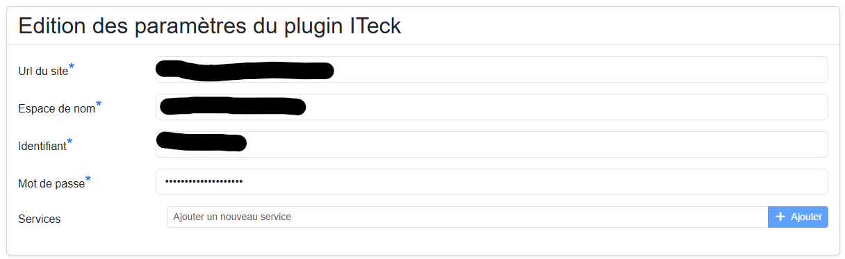 Configuration de la connexion API entre AuditStock et ITeck